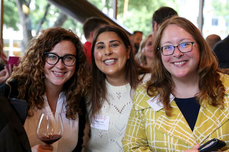 Three Leadership Sacramento alumni smiling